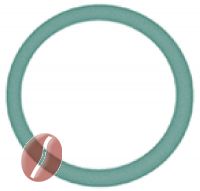 FLACHDICHTUNG AUS TEFLON ø 12x10x0,5 mm