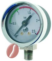 MANOMETER ø 41 mm 0-2,5 bar PROFESSIONAL