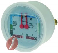 MANOMETER FÜR KESSEL - PUMPE ø 63 mm