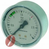 MANOMETER FÜR KESSEL ø 62 mm 0÷3 bar