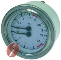 MANOMETER FÜR KESSEL-PUMPE ø 69 mm