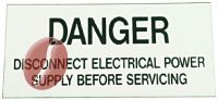 AUFKLEBER  Zoll DANGER Zoll