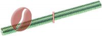 DISTANZSTÜCK M6x255 mm