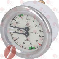 MANOMETER FÜR ERHITZER-PUMPE ø 63 mm
