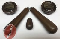 E61 Holzgriff-Set in Nussbaum