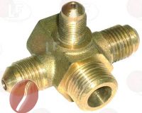 3-WEGE ANSCHLUSS ø 1/4"M-1/4"M-1/8"M