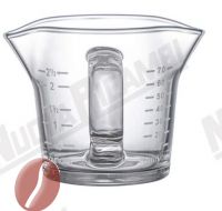Shot Glas mit Doppelauslauf und Griff