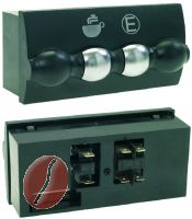 TASTATUR 2 DRUCKKNÖPFE SCHWARZ