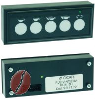 DRUCKKNOPFSCHALTER 1 LED SILVER