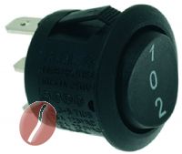 3-POLIGER SCHALTER SCHWARZ 10A 250V
