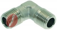 L-ANSCHLUSS ø 1/4""A-1/4""A VERNICKELT