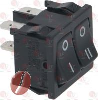 DOPPELTER SCHALTER EINPOLIG 10A 250V