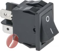 SCHALTER 2-POLIG SCHWARZ 16A 250V