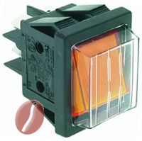 WIPPSCHALTER  2-POLIG 250V 16A ORANGE