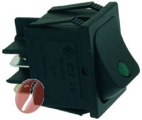 SCHALTER 2-POLIG SCHWARZ 16A 250V