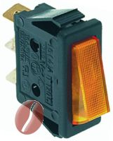 DRUCKSCHALTER 1-POLIG 16A 250V GELB